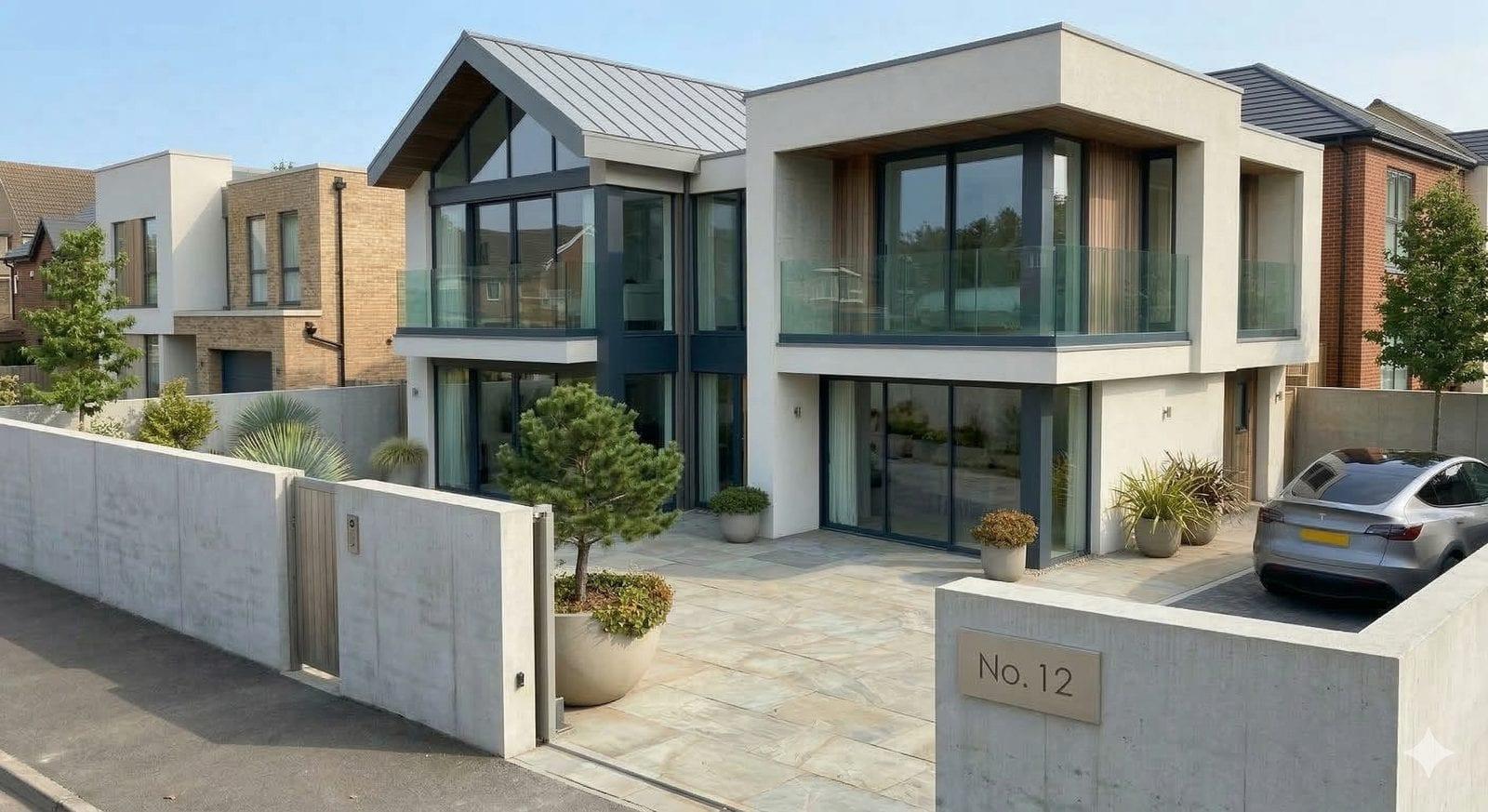 External render finish on a property